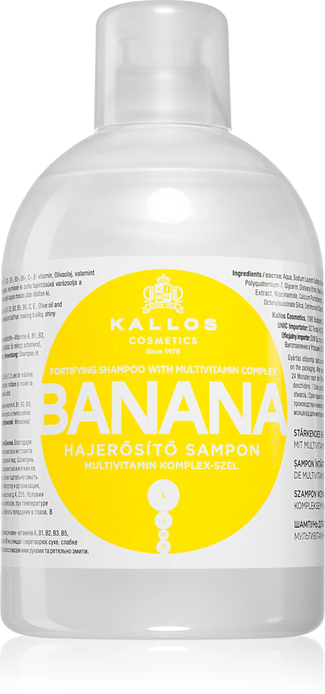 Kallos KJMN Professional Banana strengthening shampoo with multivitamin complex