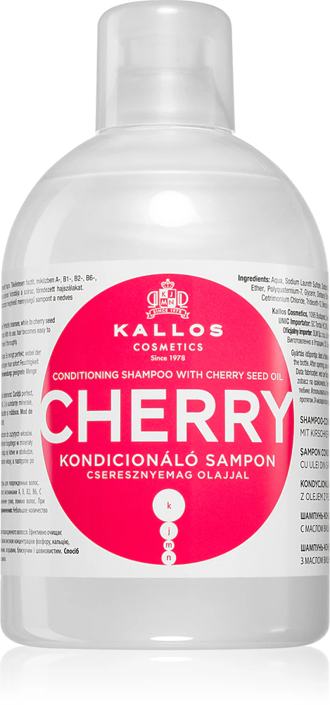 Kallos KJMN Professional Cherry hydrating shampoo for dry and damaged hair