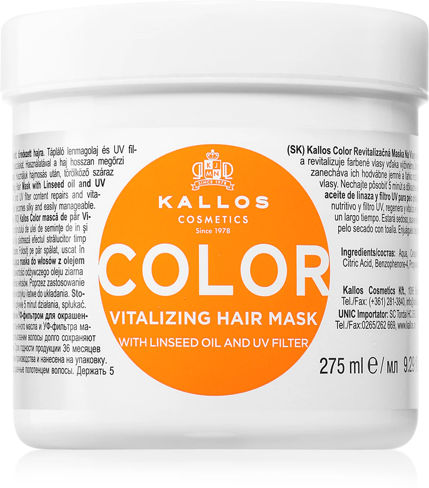 Kallos KJMN Professional Color Mask for colored hair