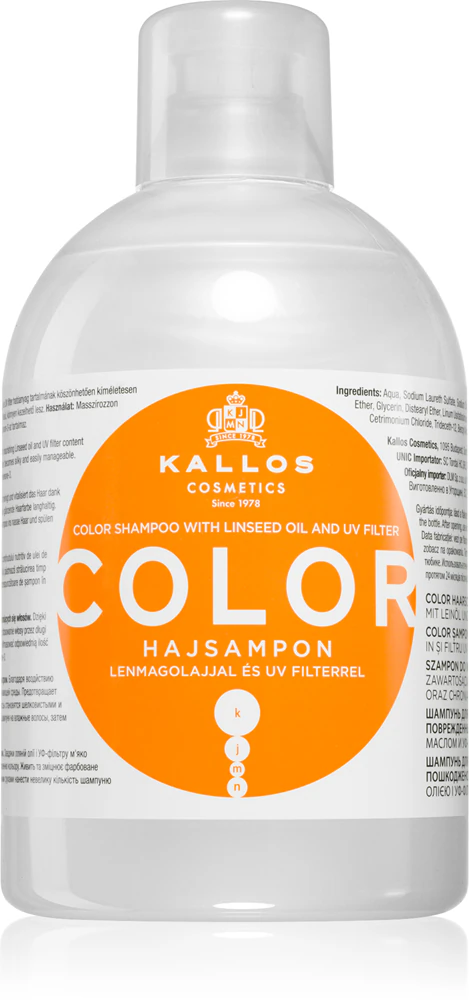 Kallos KJMN Professional Color Shampoo for colored and sensitive hair