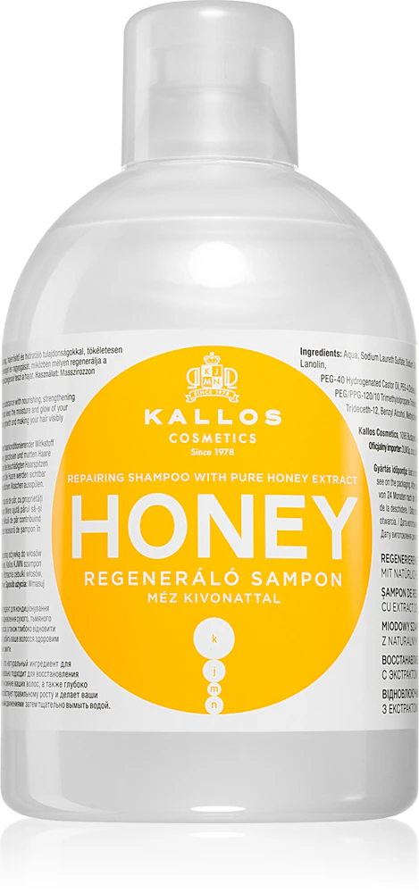 Kallos KJMN Professional Honey moisturizing and revitalizing shampoo for dry and damaged hair