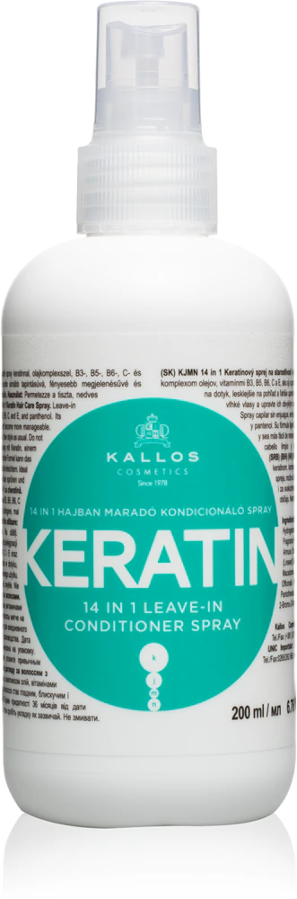 Kallos KJMN Professional Keratin Leave-In Spray for Hair