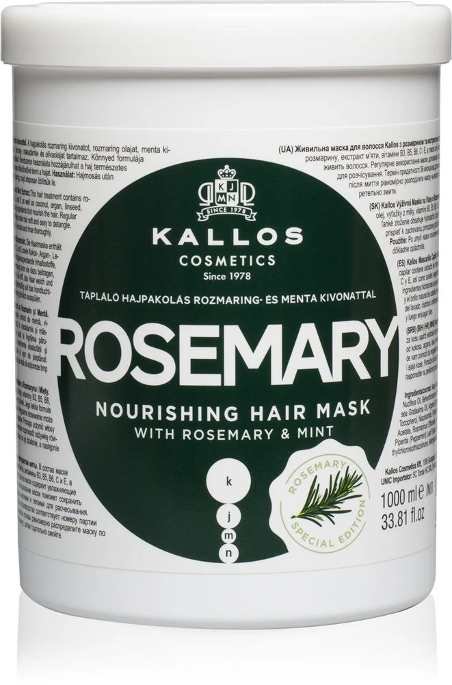 Kallos KJMN Professional Rosemary Hair Mask