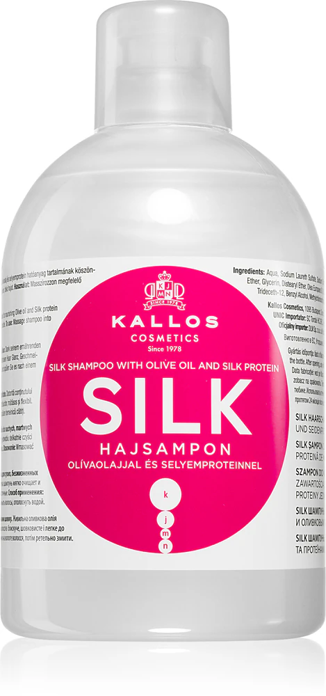 Kallos KJMN Professional Silk silky-soft shampoo for dry and sensitive hair