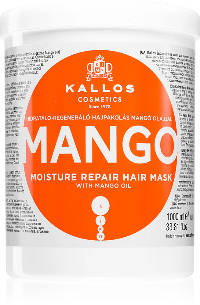 Kallos Mango strengthening mask with mango oil