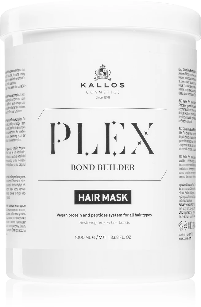 Kallos Plex Hair Mask Regenerating mask for damaged, chemically treated hair