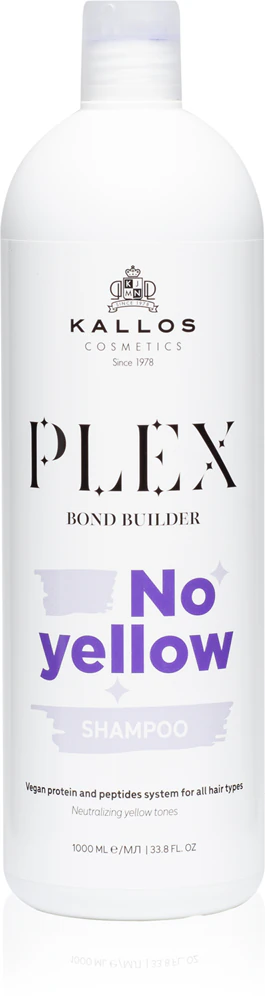 Kallos Plex No Yellow Shampoo to neutralize yellow tones