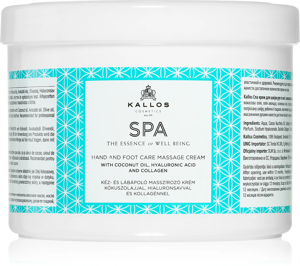 Kallos Spa massage cream for hands and feet