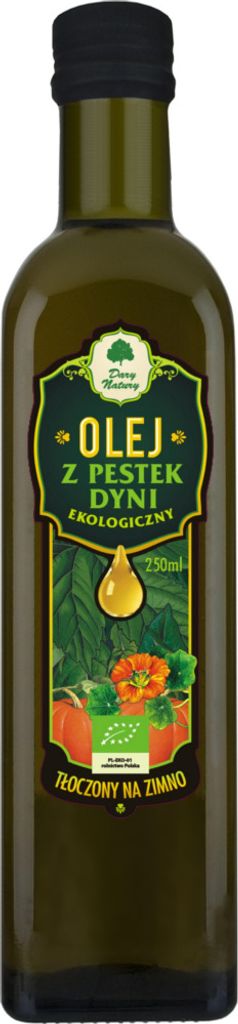 COLD-PRESSED PUMPKIN SEED OIL, 250 ml - DARY NATURY