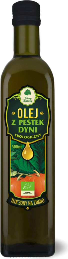 DARY NATURY COLD-PRESSED PUMPKIN SEED OIL, 500 ml -