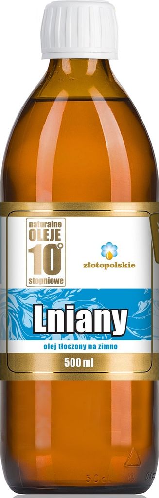 Biogo COLD-PRESSED LINSEED OIL 500 ml - POLISH GOLD