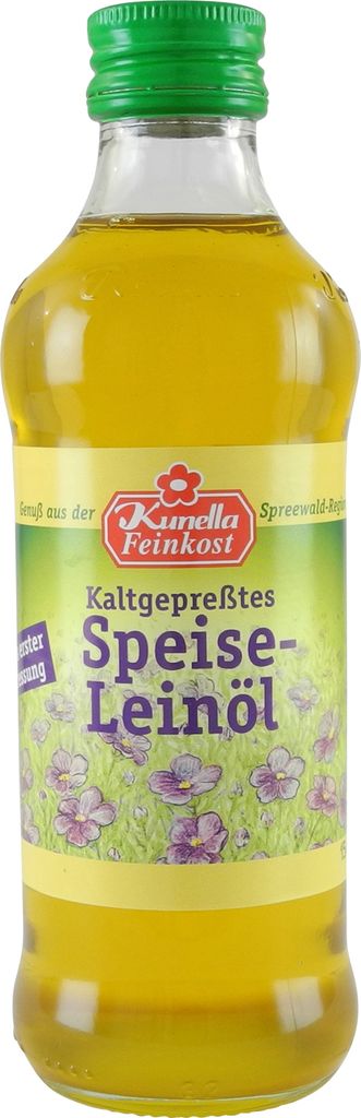 Cold-pressed linseed oil from Kunella Feinkost (250 ml)