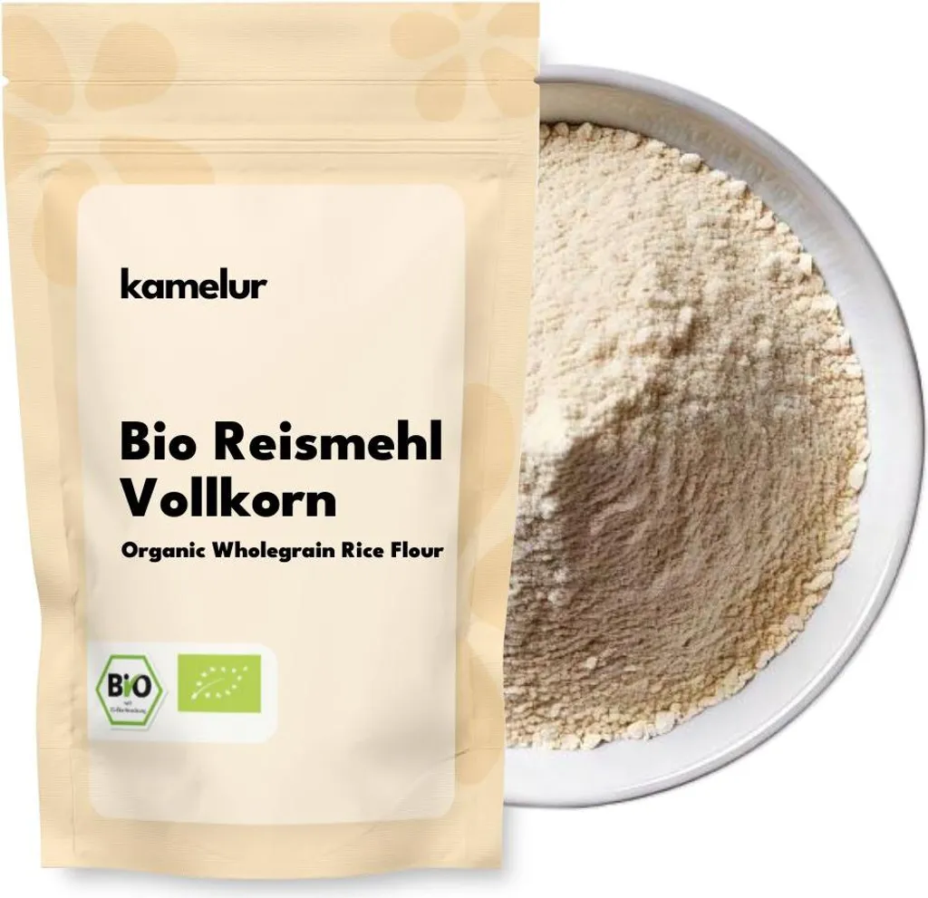 Kamelur® organic rice flour whole grain 1 kg 1000g