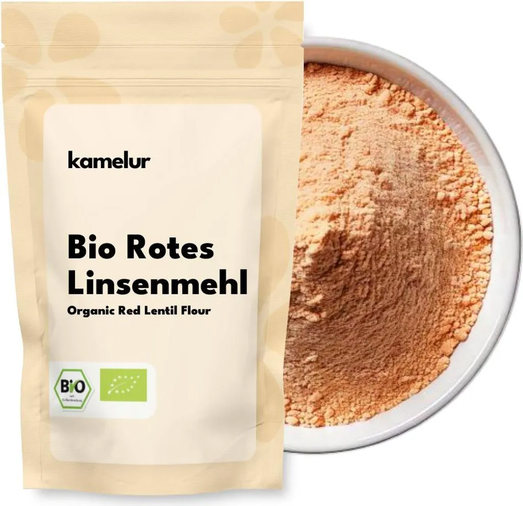 Kamelur® Organic Red Lentil Flour 3 kg 3000g