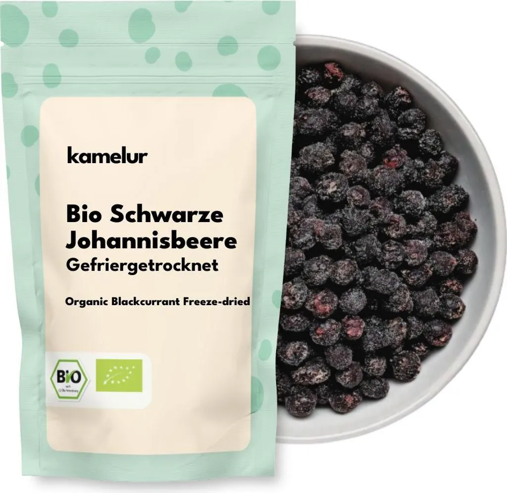 Kamelur® Organic Freeze-Dried Blackcurrants 250 g