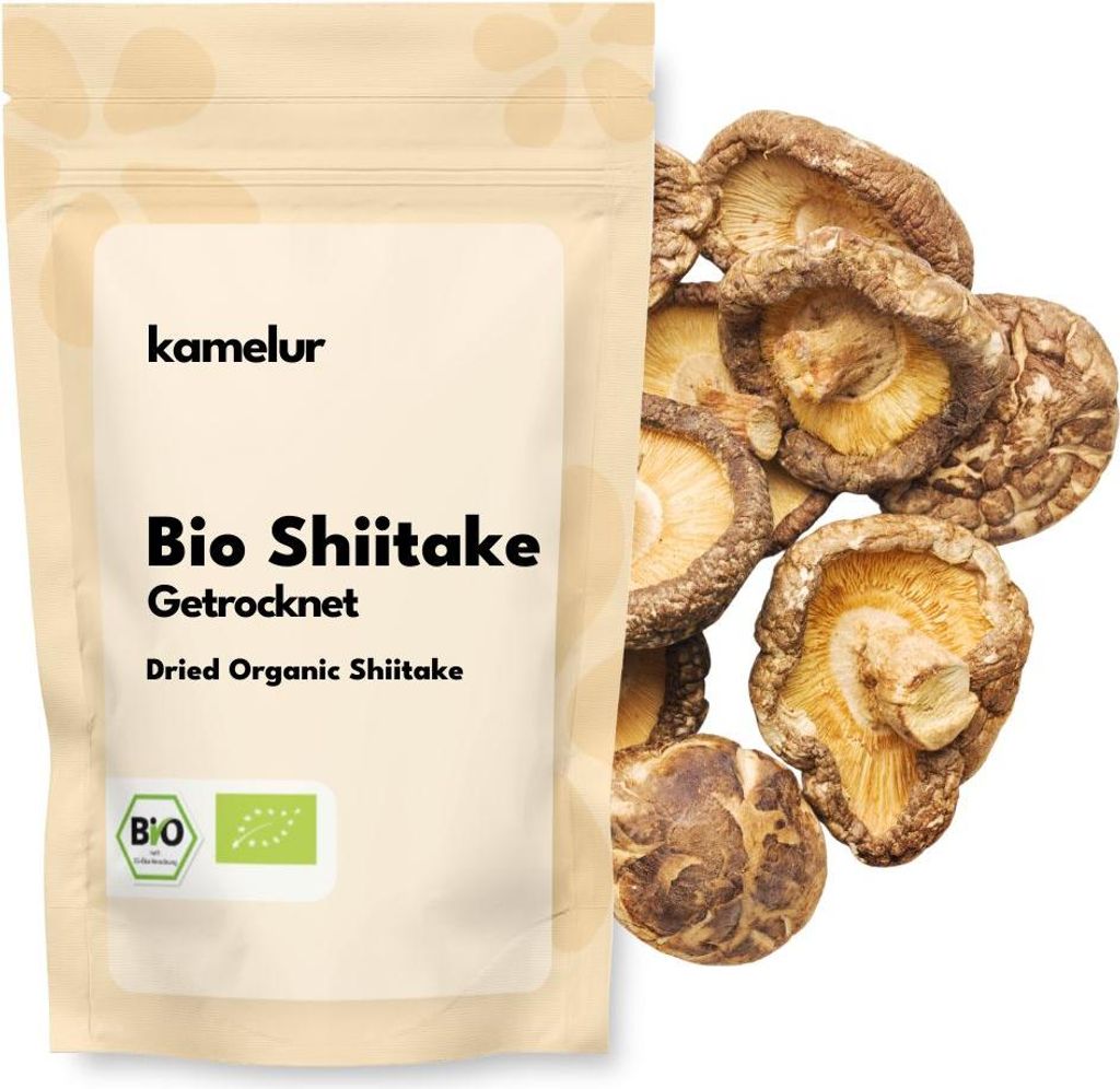 Kamelur® Organic Dried Shiitake Mushrooms 200 g