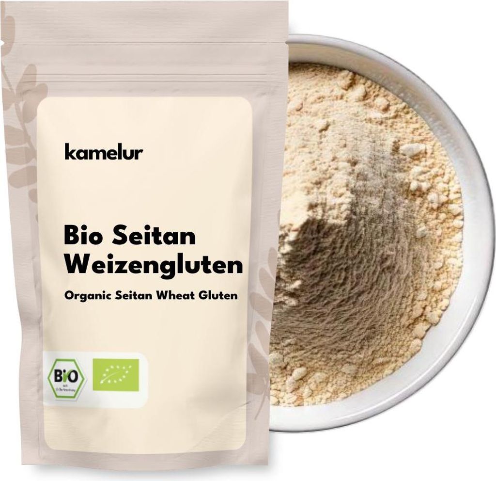 Kamelur® Organic Wheat Gluten Seitan 1 kg 1000g