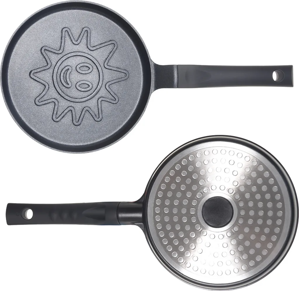 Kamille INEZ Chamomile Pan, 18 cm, Induction, Non-Stick, Crepe Pan, Sun