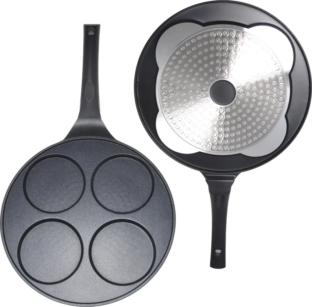 Kamille INEZ Chamomile Pan, 26 cm, Induction Compatible, Crepe Pan, Non-Stick Pan