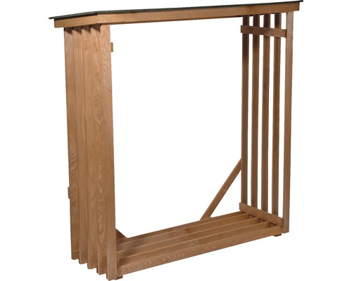 Firewood shelter dobar 140 x 50 x 143 cm brown glazed