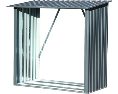 Firewood shelter dobar Madera 163 x 83 x 154 cm gray