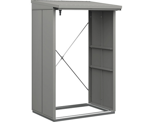 Firewood shelter Hörmann EcoStar Elegant-V Type 1 122.7 x 102.5 x 198.0 cm gray aluminum
