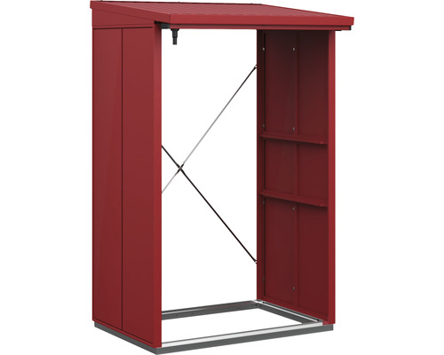 Firewood shelter Hörmann EcoStar Elegant-V Type 1 122.7 x 102.5 x 198.0 cm purple red
