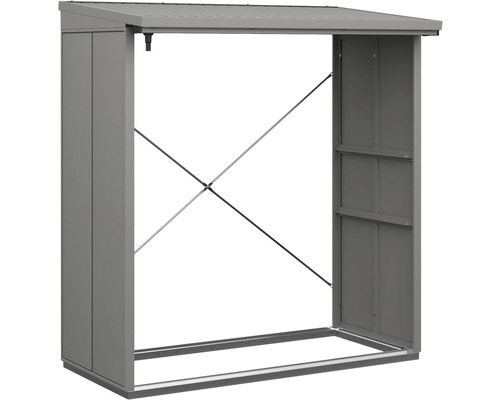 Firewood shelter Hörmann EcoStar Elegant-V Type 2 181.4 x 102.5 x 198.0 cm gray aluminum