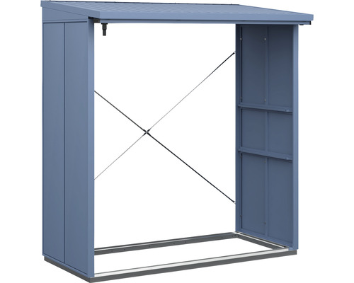 Firewood shelter Hörmann EcoStar Elegant-V Type 2 181.4 x 102.5 x 198.0 cm dove blue