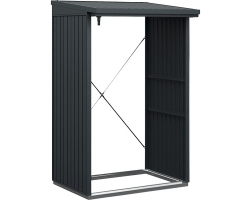 Firewood shelter Hörmann EcoStar Trend-V Type 1 122.7 x 102.5 x 198.0 cm anthracite