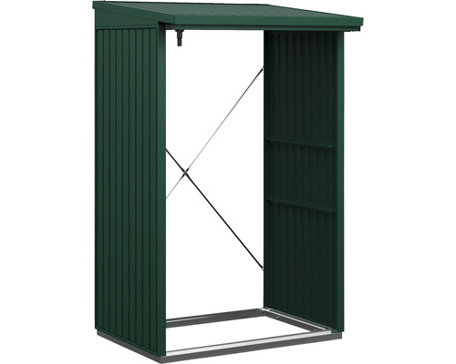 Firewood shelter Hörmann EcoStar Trend-V Type 1 122.7 x 102.5 x 198.0 cm moss green