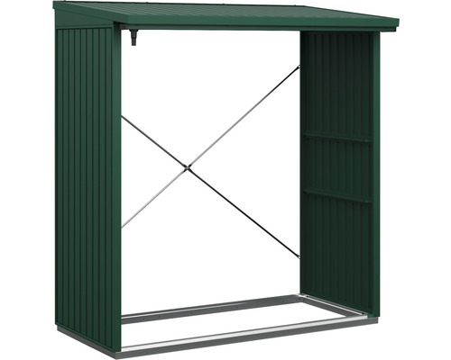 Firewood shelter Hörmann EcoStar Trend-V Type 2 181.4 x 102.5 x 198.0 cm moss green