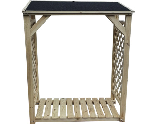 Firewood shelter promadino Speyer 119.5 x 68 x 148 cm natural