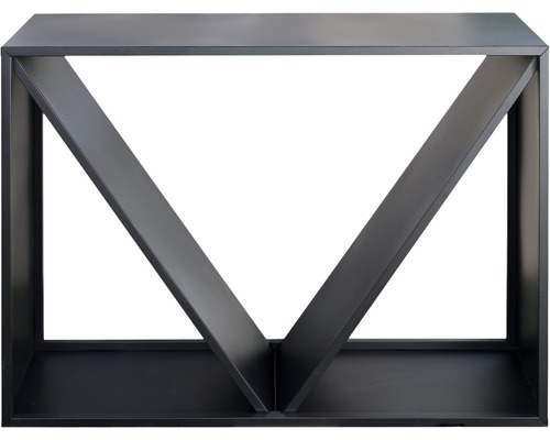 Firewood shelter WESTMANN 114.5 x 35 x 80 cm black
