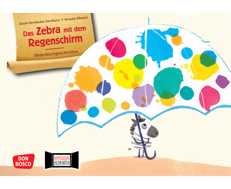 Kamishibai picture cards “The Zebra with the Umbrella”