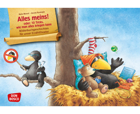 Kamishibai picture cards “The Little Raven Sock: Everything is mine!”