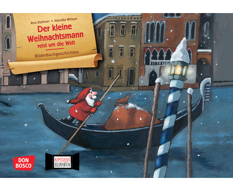 Kamishibai picture cards “The Little Santa Claus Travels Around the World”