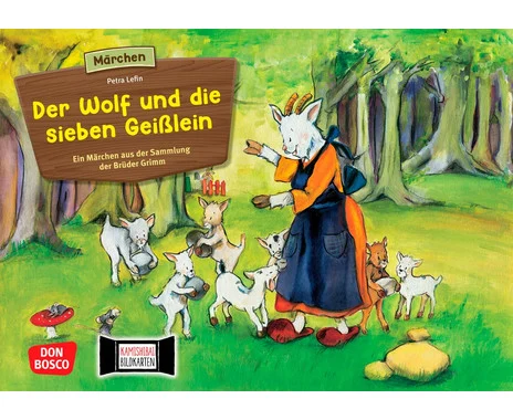 Kamishibai picture cards “The Wolf and the Seven Little Goats”