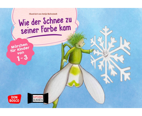 Kamishibai picture cards for under 3 "How the snow got its color"
