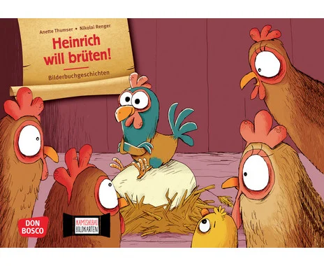 Kamishibai picture cards “Heinrich wants to brood!”