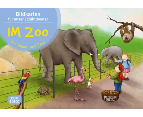 Kamishibai picture cards “At the Zoo with Emma and Paul”
