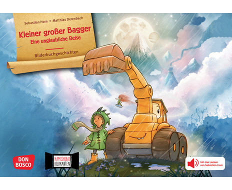 Kamishibai picture cards “Small Big Excavator. An Incredible Journey”