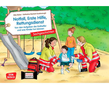 Don Bosco Kamishibai picture cards “Emergency, First Aid, Rescue Service”