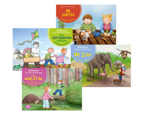 Kamishibai picture cards “U3 stories”, set of 4