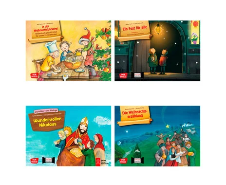 Don Bosco Kamishibai picture cards “Christmas”, set of 4 1963g
