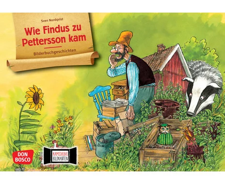 Kamishibai picture cards “How Findus came to Pettersson”