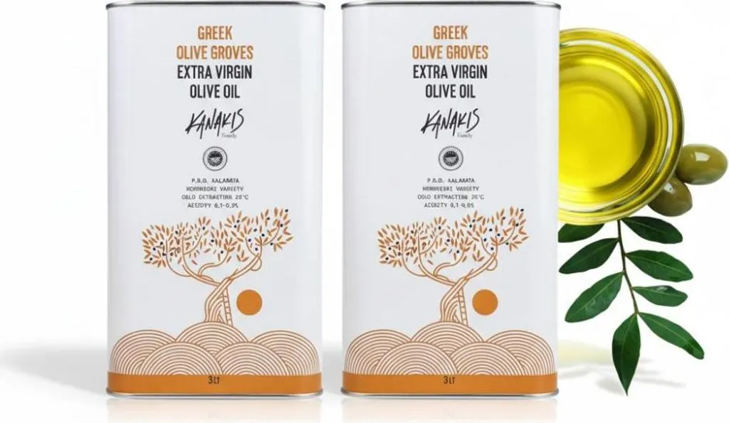 Kanakis | Olive Oil Set - 2 x 3 L - Cold-pressed - Fruity aroma - From Greece - EV Classic 6000 ml
