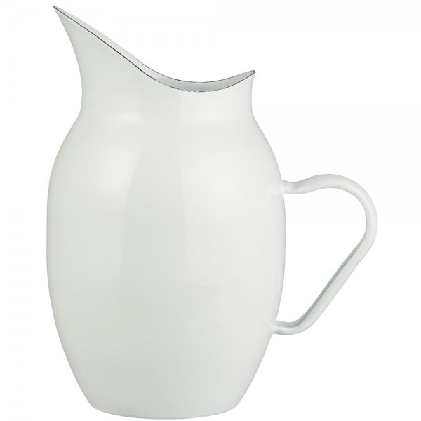 Enamel jug, white (17x26x23cm) Ib Laursen