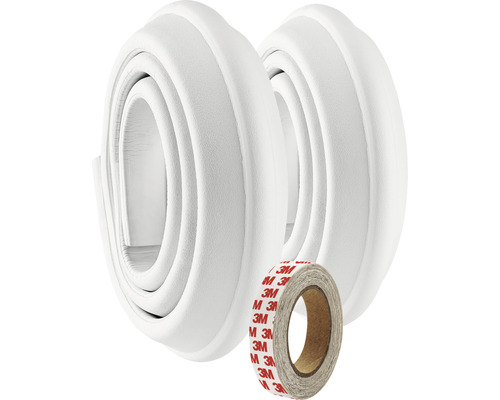 Reer Edge protection soft for gluing white 1 m 2 pieces