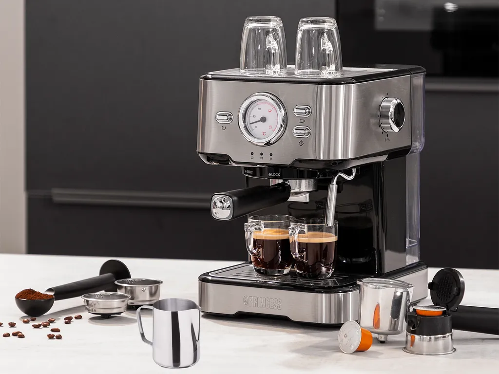 Setpoint Capsule machine, espresso machine, portafilter coffee machine with ESE pod adapter